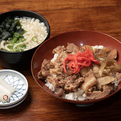 ミニ山形豚丼 小うどんセット(温・冷)