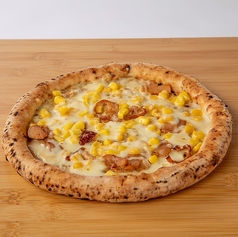 照り焼きチキンのピザ