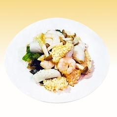 海鮮とおこげ炒め