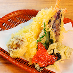 厳選した食材を使用したサクサクの天ぷら！