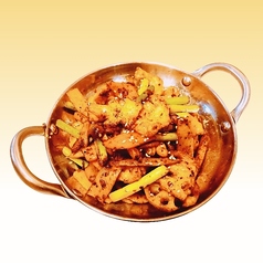 イカの山椒風仕上げ