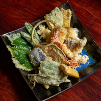 こだわりの旬の食材をこだわりの油で