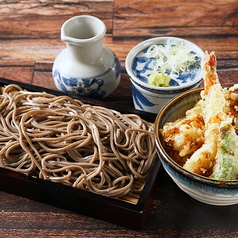 せいろ蕎麦とミニ天丼セット
