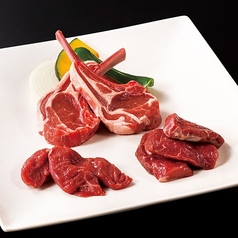 贅のラム三種盛合せ