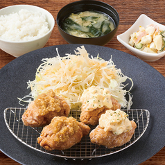 唐揚げ合盛り定食 各