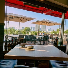 お台場の景色を見ながら、開放的なランチタイム♪