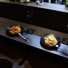 パスタとワイン　余白のコース写真
