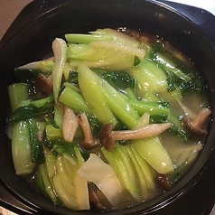 青梗菜の薄塩炒め