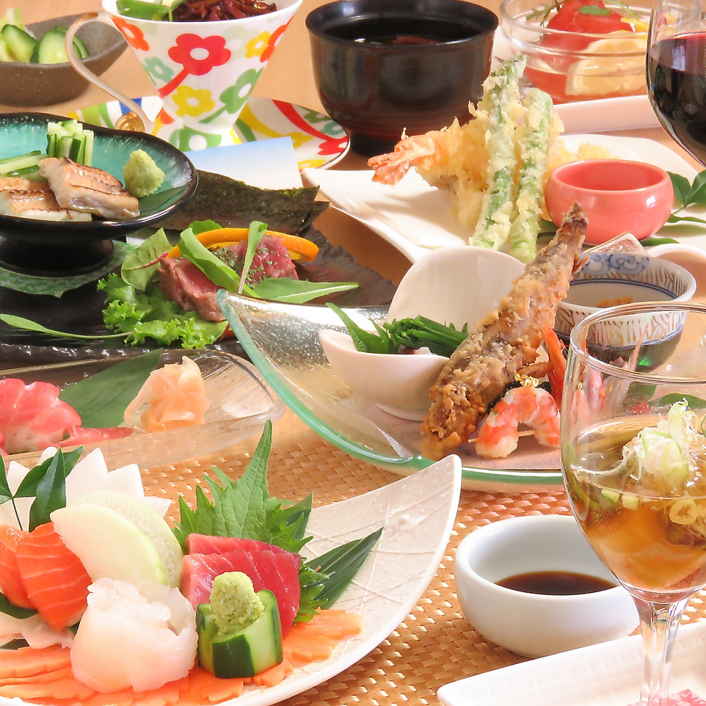 コース料理でくう雅の味を満喫できます♪