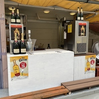 開放的な屋上で星空を眺めながらビールを飲むのは格別！