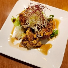 魚均!特製!鶏の唐揚げ 葱ソース
