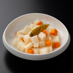 唐辛子と大根漬け物