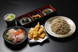 自慢のお蕎麦に加え、天ぷら・刺身が愉しめる御膳。