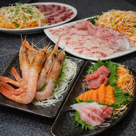 佐渡直送鮮魚のお刺身も！