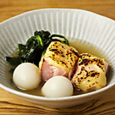 うずらベーコンの西京焼き