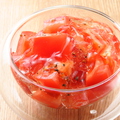 料理メニュー写真 冷やしトマト-スパークリングワインジュレ-