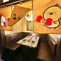 半個室テーブル席