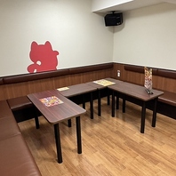 二次会に最適!パーティールーム完備