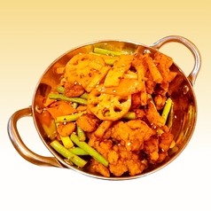 豚もつ山椒風仕上げ