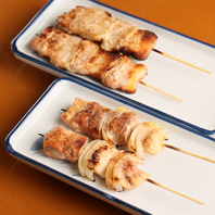 ボリューム満点の特大焼き鳥！