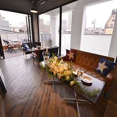 貸切パーティスペースは15名様からご利用可能です。TVモニタ、マイク等機材貸出無料♪～恵比寿　イタリアン　SANDY TERRACE　宴会 貸切～