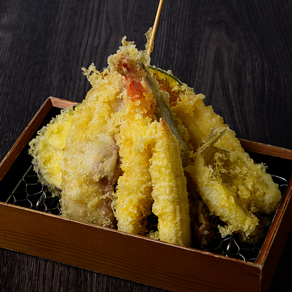 店長厳選の新鮮な天ぷら！