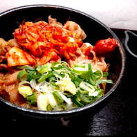 辛味噌キムチ肉ぶっかけうどん