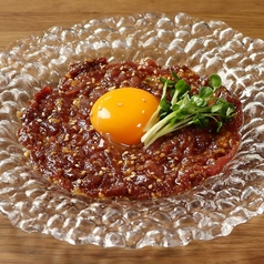 桜ユッケ~醤油糀仕立て~