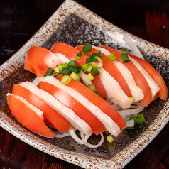 蒸し鶏と冷やしトマト