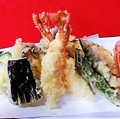 料理メニュー写真 海老と夏野菜の天婦羅盛合せ