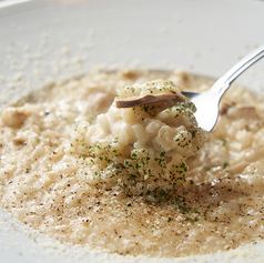 牡蠣と木の子のチーズリゾット