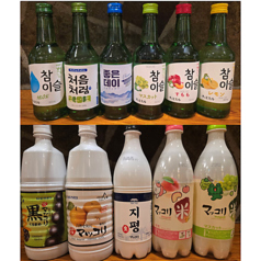 【料理を引き立てる】◇種類豊富な韓国のお酒◇チャミスルや生マッコリなど、本場の味を多彩に取り揃え！の写真