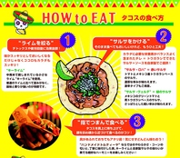 HOW to EAT～タコスの食べ方～