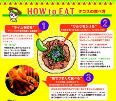 HOW to EAT～タコスの食べ方～