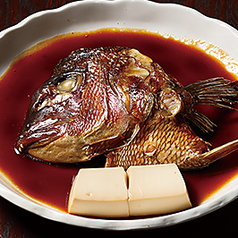 鯛カブト煮付け