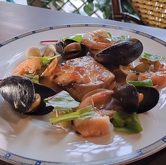 魚介と白身魚のグリル