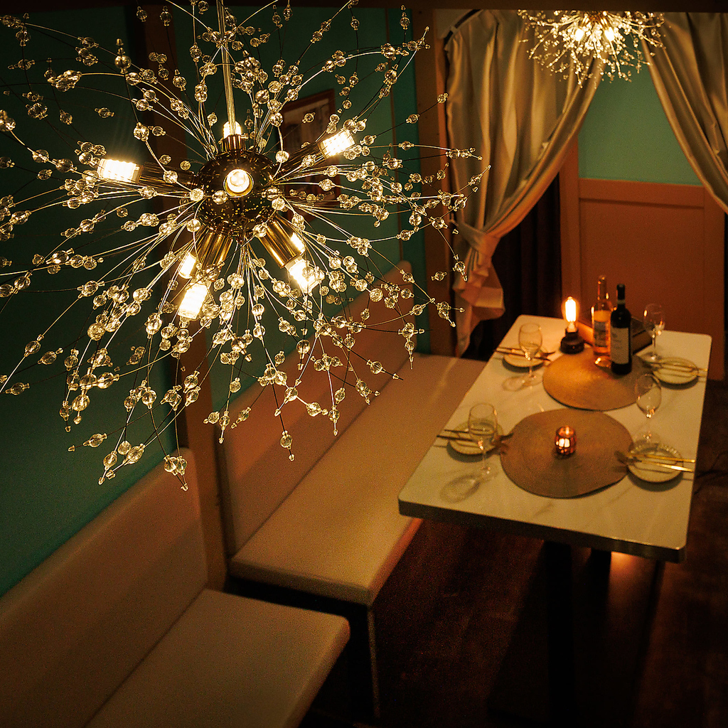 少人数でも青の完全個室でご案内！合コンや接待に◎