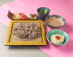 信州そば・寿司とろろセット