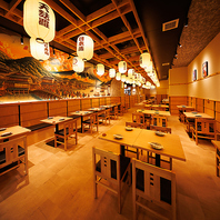 《大人数個室》最大70名様用テーブル個室席