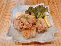 鶏の唐揚げ/鶏からおろしポン酢/真アジの特大フライ
