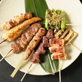 料理メニュー写真&nbsp;炭火焼き鳥定番8種盛合せ