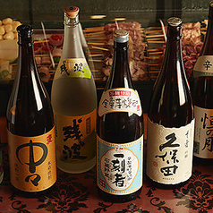 焼酎・日本酒の品ぞろえ◎