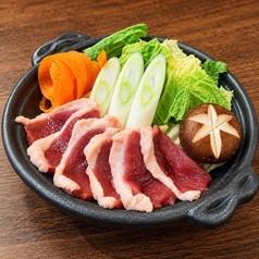 鴨すき陶板焼き