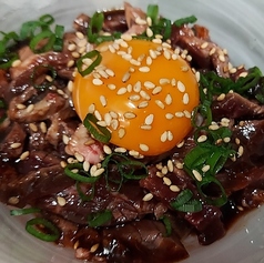 道産和牛(白老牛)のユッケ