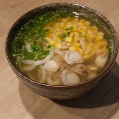 ホタテのコーンバターうどん