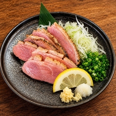 しっとり仕立ての鴨刺し