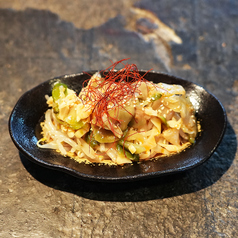 搾菜とメンマの山椒ナムル