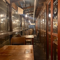 開放感溢れるテラス席（喫煙可能エリア）