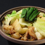 モツ登板焼です。暑い日のビールにあう一品です。