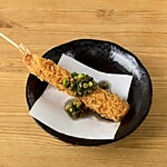 エビ串のガーリックソース